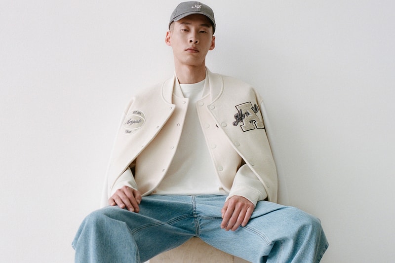 axel arigato area lo patchwork varsity jacket streetwear puffer down coat observer sneaker sweatshirt fall winter 2023 gifting 