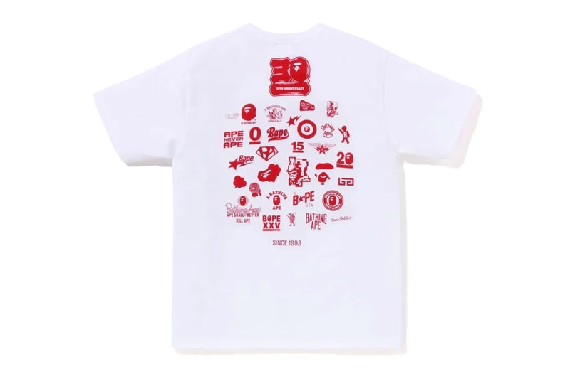 BAPE 30th Anniversary Capsule sneakerwolf Collaboration Release Info 