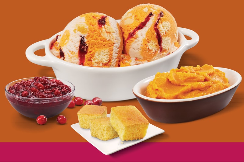 Baskin-Robbins Turkey Day Fixins Ice Cream flavor Release Info