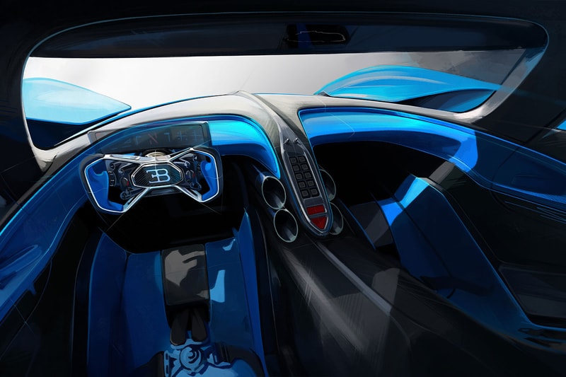 Bugatti Bolide Interior Design Details