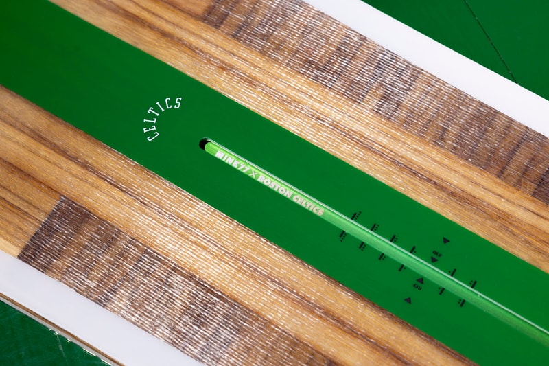 The Burton MINE77 x Celtics Floor Board Is Built With TD Garden's Parquet Flooring boston basketball nba 77 jake championship