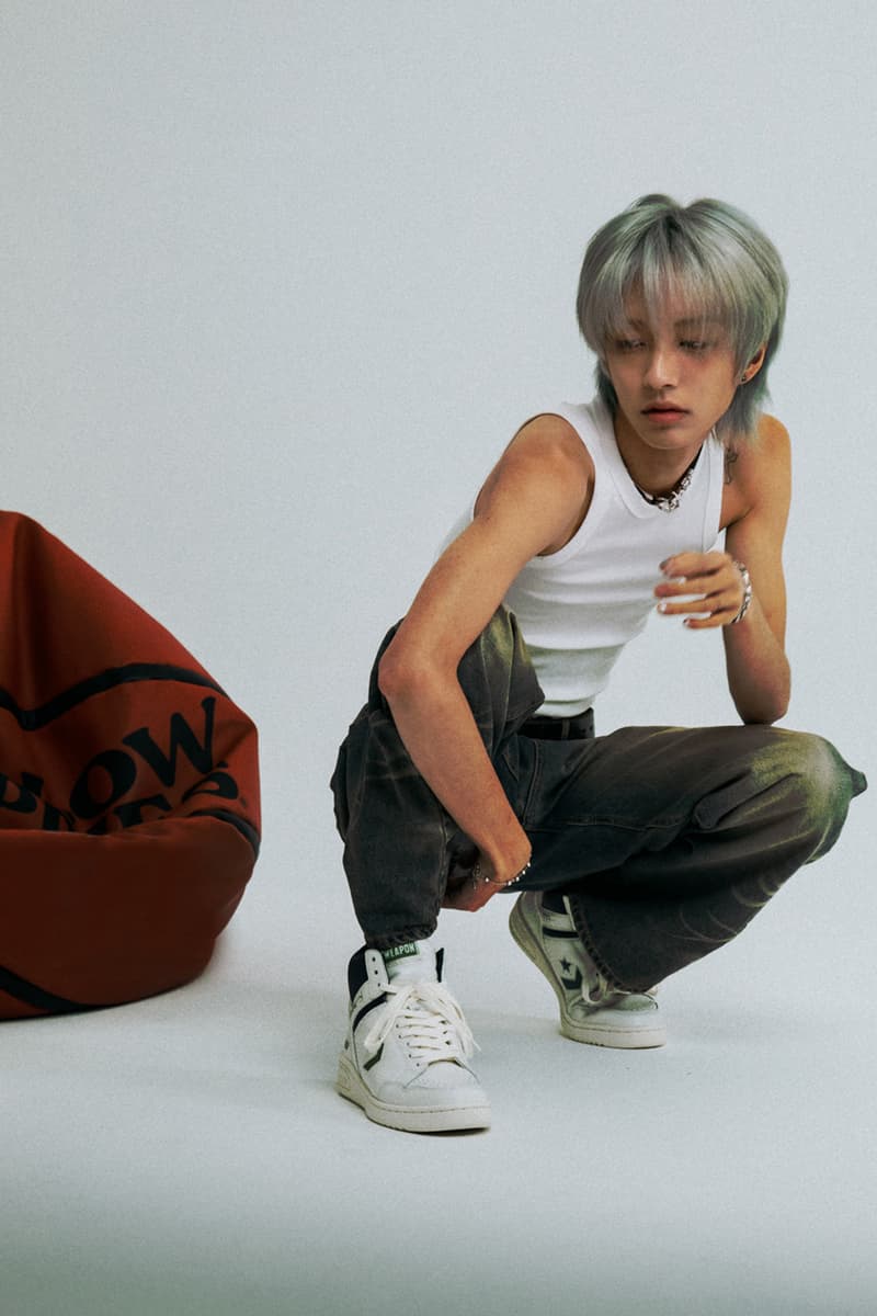 Converse and Kasina Link Up To Revamp the Weapon OG sneaker drop release price collab site dollar usd sneaker model icon basketball 80 online lime egret white leather upper sole chevron green korea retailer streetwear