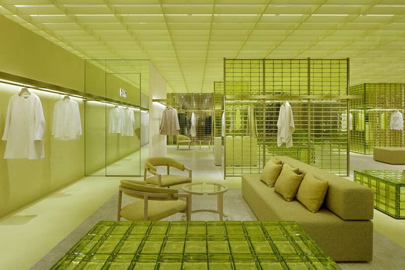 Osaka's New Concept Store maison m-i-d 1985 is Surrounded By Yellow Bricks tokyo japan open address info curiosity art gallery glass hotel architecture interior exterior 