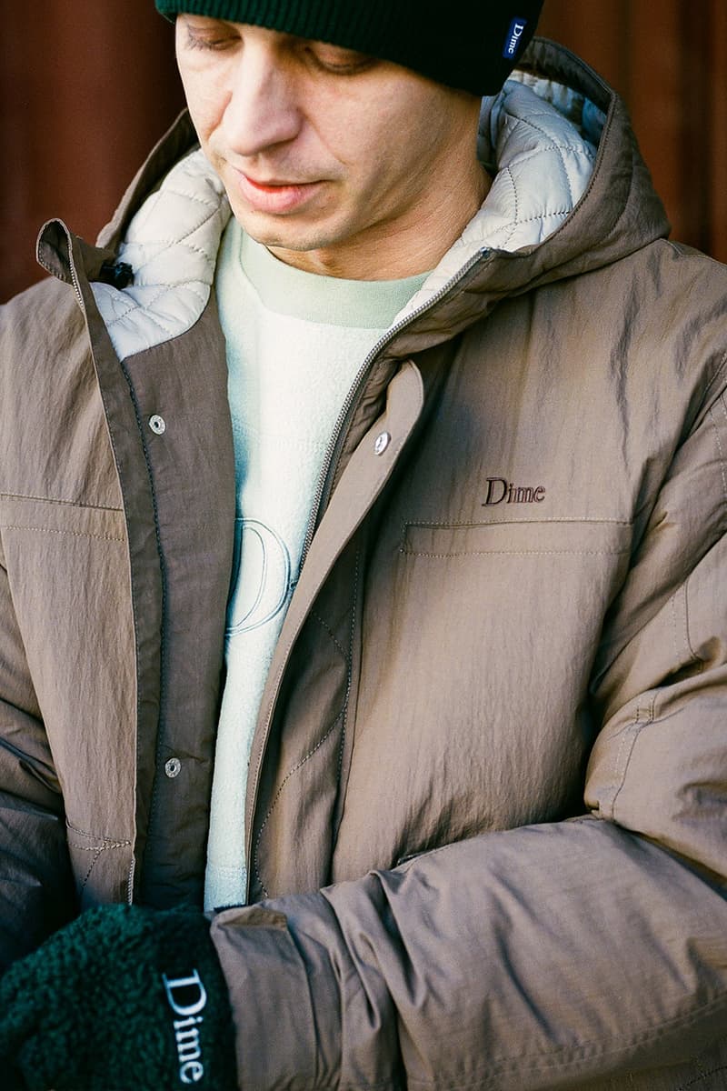 Dime Releases Winter-Ready Staples for Holiday 2023 plaid jackets puffer jackets corduroy pants fleece jackets wavy sweater montreal canadian streetwear skatewear brand