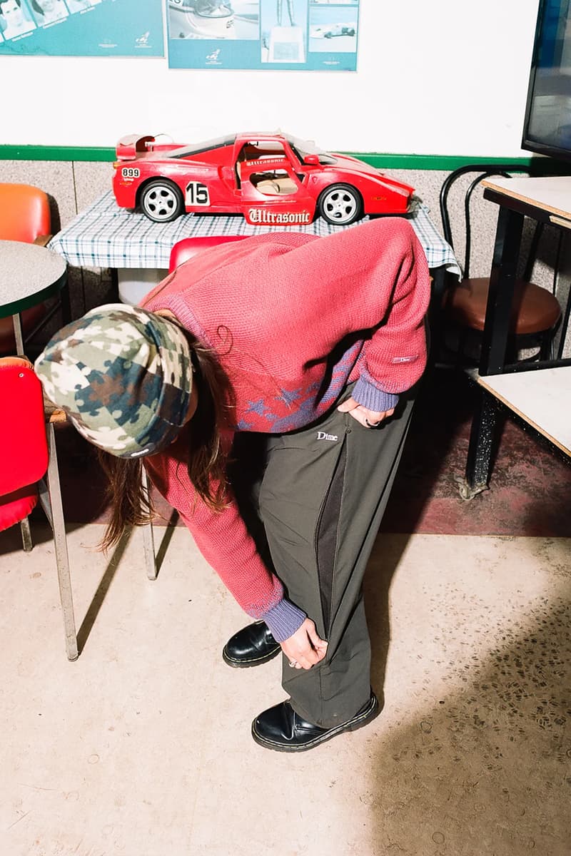 Dime Releases Winter-Ready Staples for Holiday 2023 plaid jackets puffer jackets corduroy pants fleece jackets wavy sweater montreal canadian streetwear skatewear brand