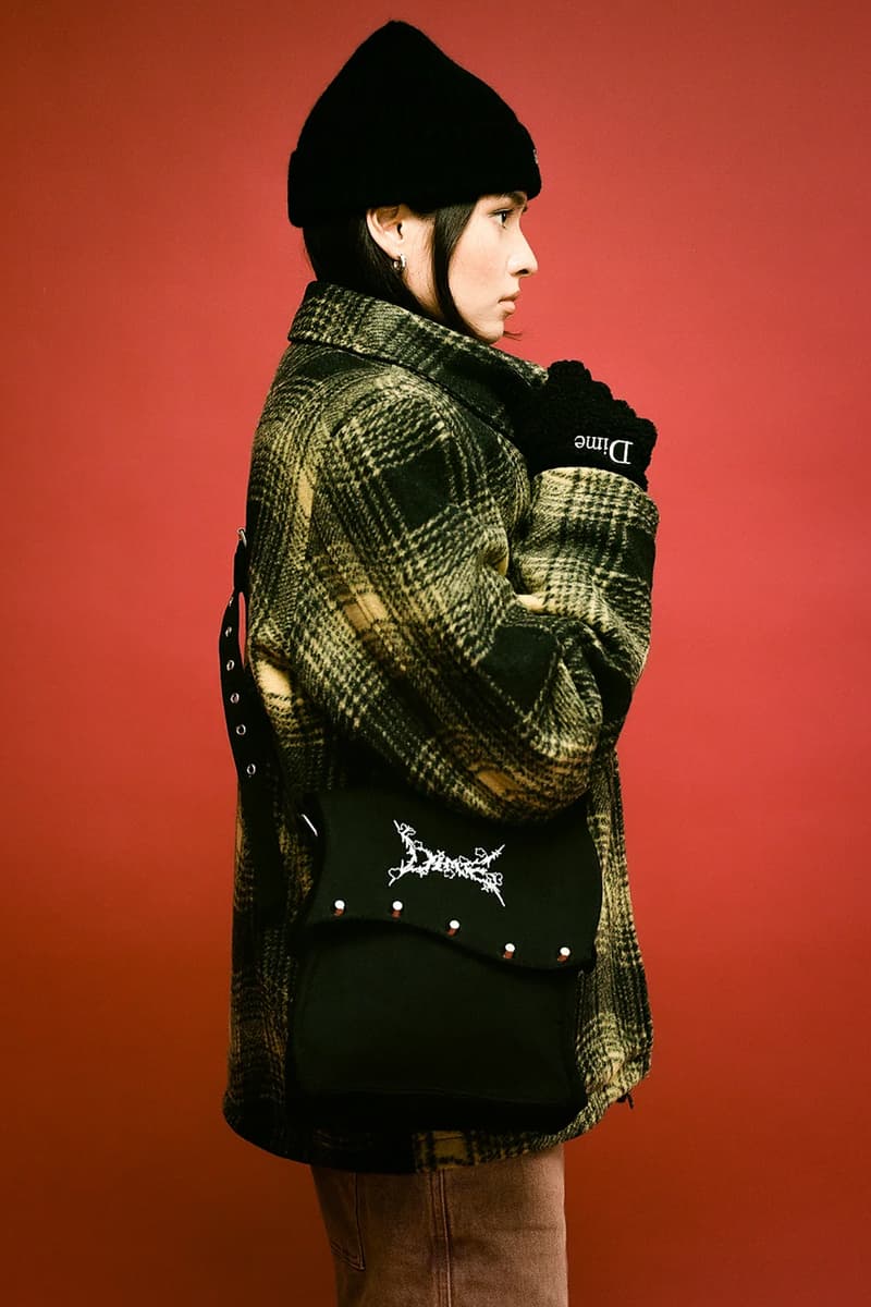 Dime Releases Winter-Ready Staples for Holiday 2023 plaid jackets puffer jackets corduroy pants fleece jackets wavy sweater montreal canadian streetwear skatewear brand