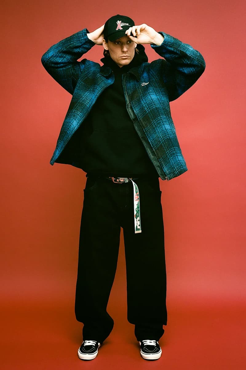 Dime Releases Winter-Ready Staples for Holiday 2023 plaid jackets puffer jackets corduroy pants fleece jackets wavy sweater montreal canadian streetwear skatewear brand