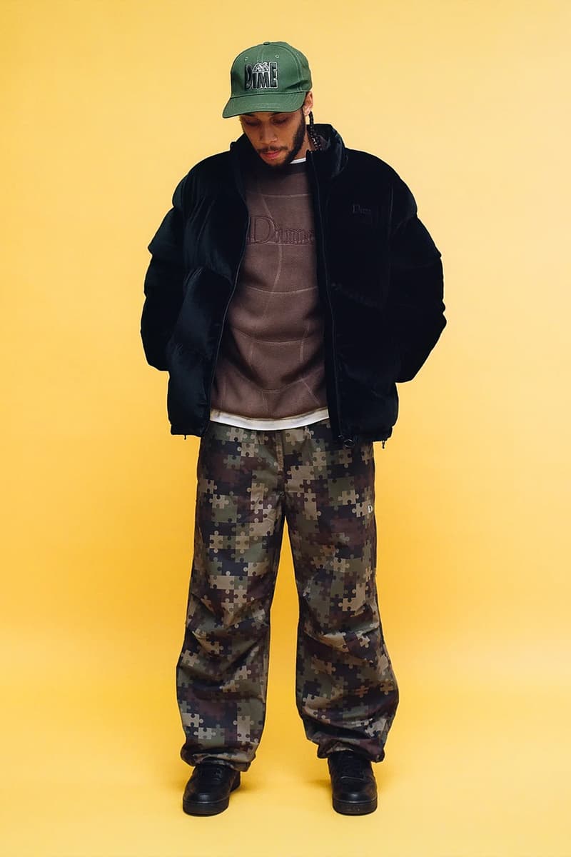 Dime Releases Winter-Ready Staples for Holiday 2023 plaid jackets puffer jackets corduroy pants fleece jackets wavy sweater montreal canadian streetwear skatewear brand