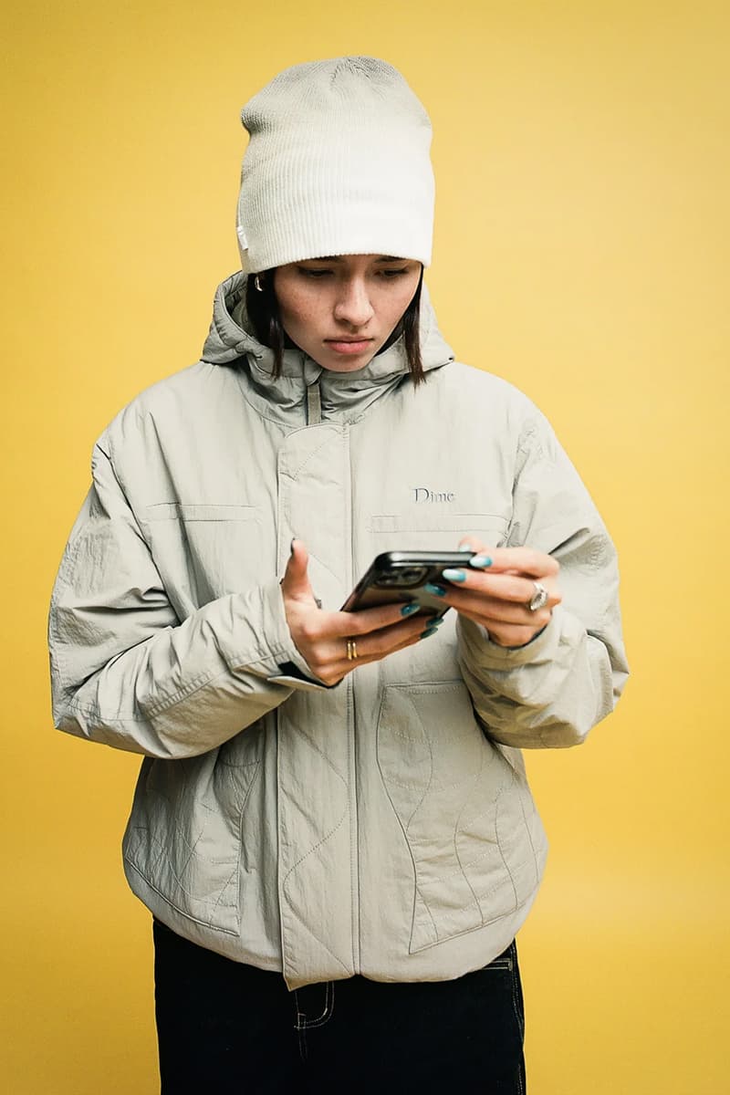 Dime Releases Winter-Ready Staples for Holiday 2023 plaid jackets puffer jackets corduroy pants fleece jackets wavy sweater montreal canadian streetwear skatewear brand