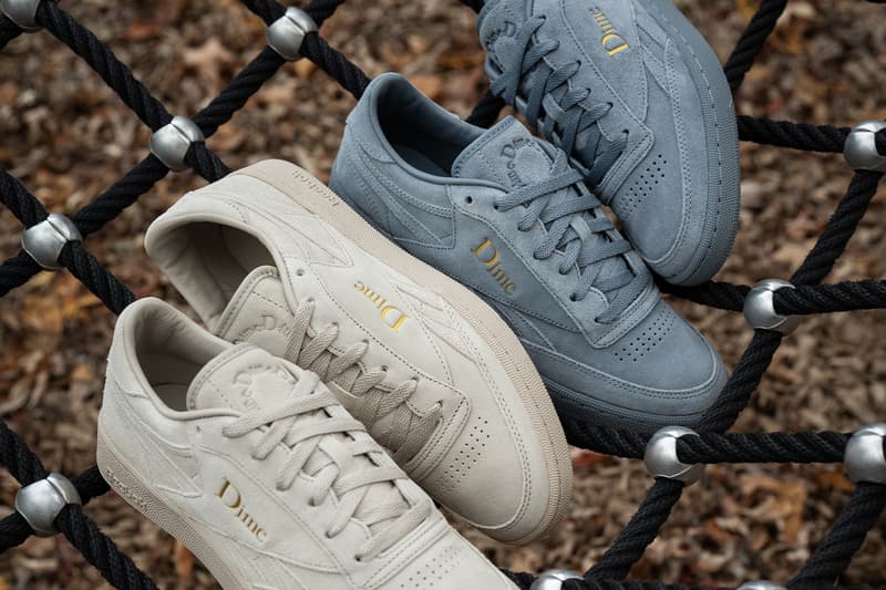 Dime Drops Reebok Club C Revenge Pack Release info silver metallic gray sand astro dust light sand gold metallic skate shoes flat club c bulc