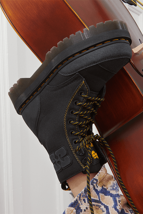 Dr. Martens GANNI Jadon Boot Collaboration upcycled Copenhagen brand menswear womenswear footwear