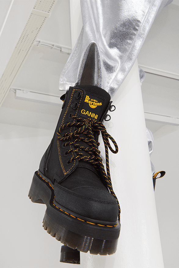 Dr. Martens GANNI Jadon Boot Collaboration upcycled Copenhagen brand menswear womenswear footwear