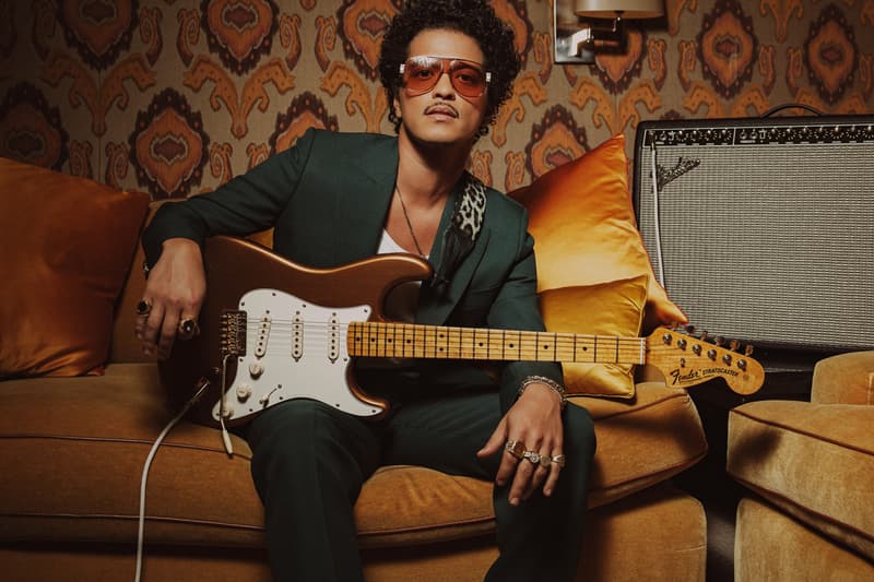 Bruno Mars Fender Limited-Edition Stratocaster guitar collaboration sale price specs detail mars mocha heirloom hardware