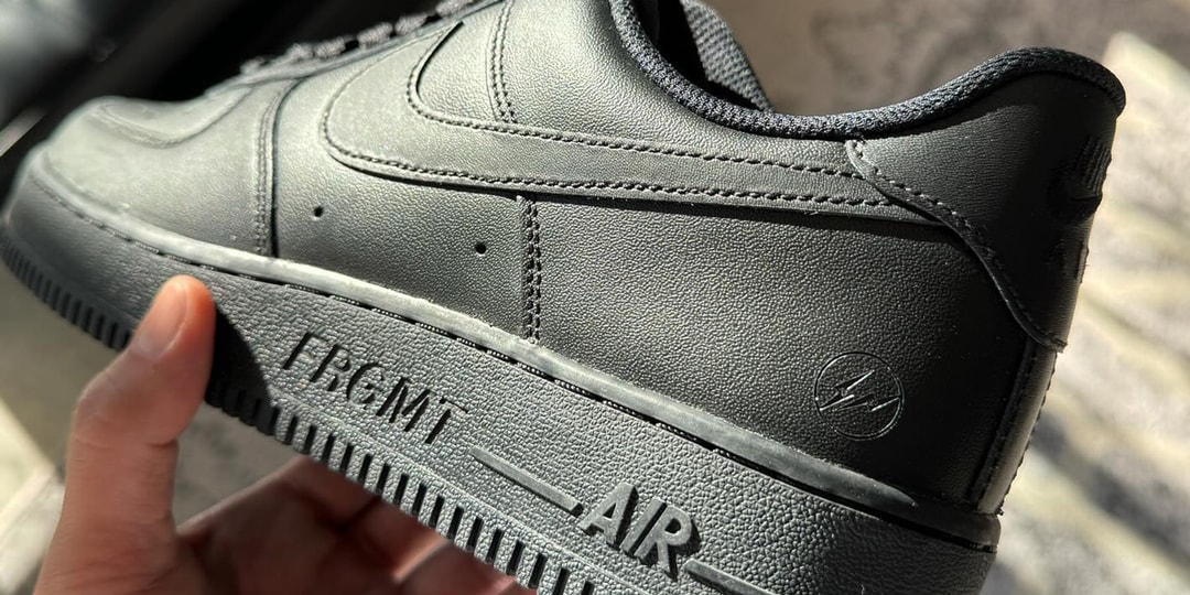 fragment design x Nike Air Force 1 Low Revealed in Black