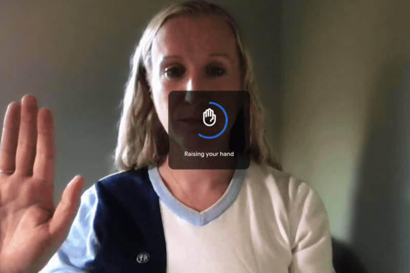 Google Meet hand raise detection gesture ai tool launch update announcement settings turn on