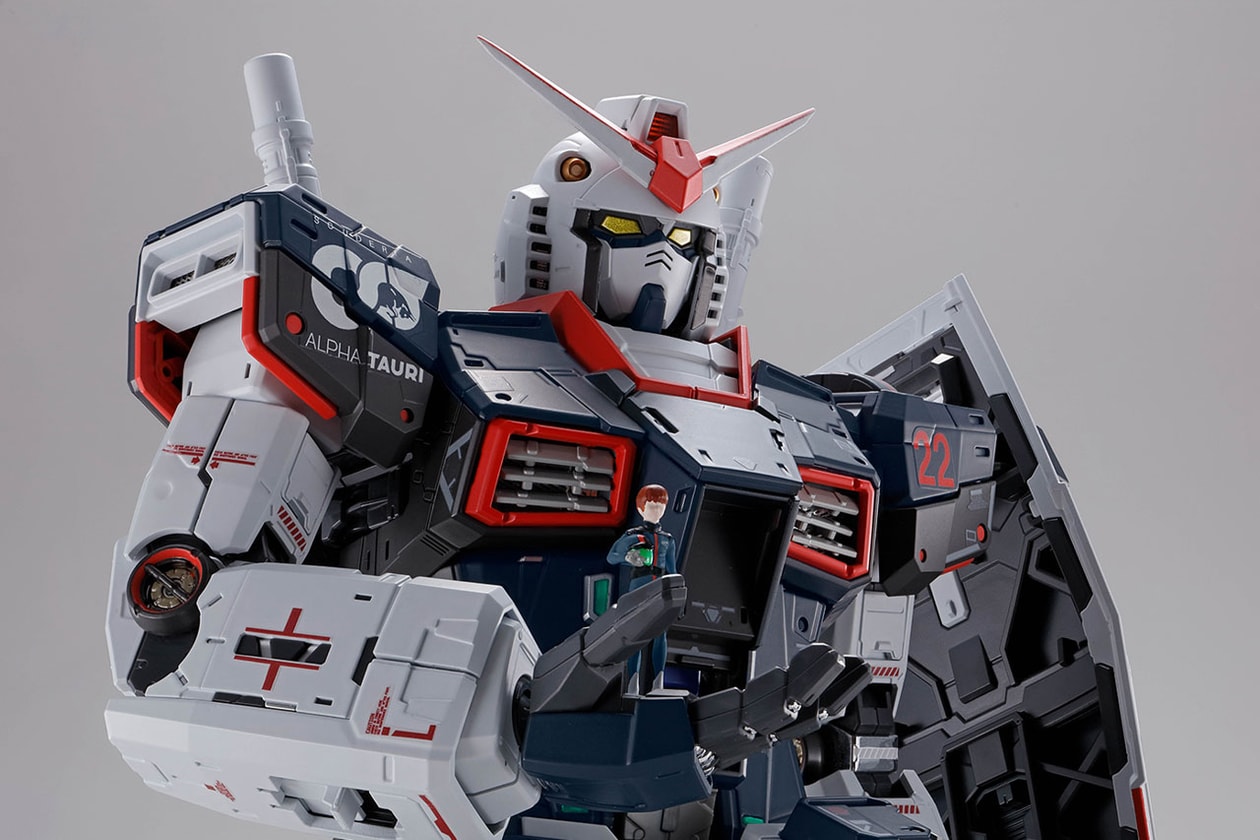 A Look Back on Gundam's Most Significant Brand Collaborations bape supreme bandai namco fragment design hiroshi fujiwara phantaci scuderia alphatauri collaboration collabs aape shanghai