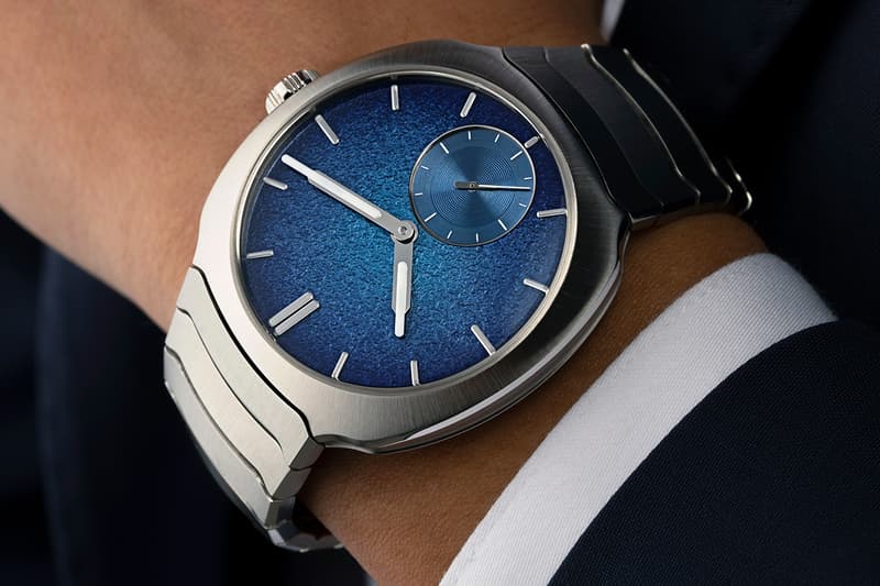 H. Moser Streamliner Small Seconds Micro-Rotor Aqua Blue Fumé Grand Feu Enamel HMC 500 Caliber Dubai Watch Week Release Info