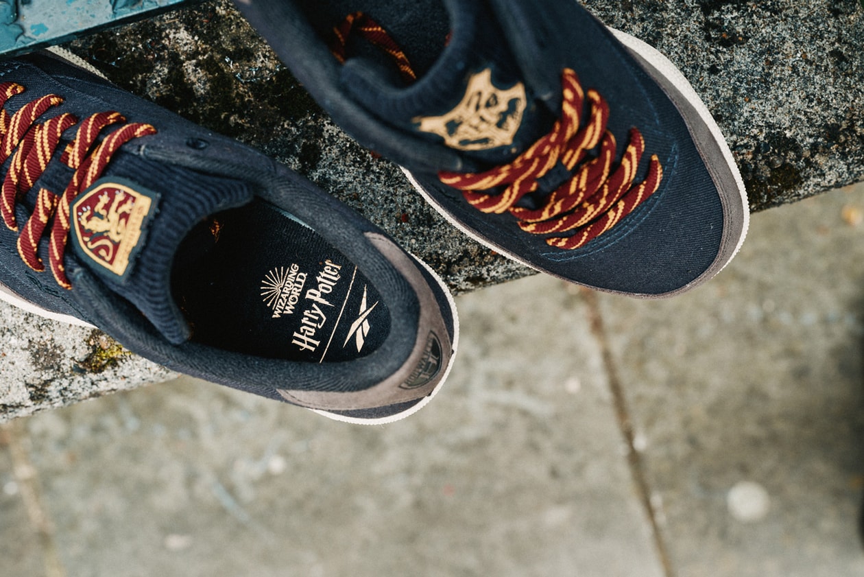 Reebok Explores the Wizarding World in New 'Harry Potter' Capsule gryffindor slytherin ravenclaw hufflepuff ron weasley daniel radcliffe hermione granger voldemort retail price drop release hagrid magic house