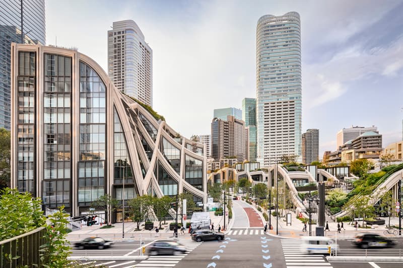 Heatherwick Studio Tokyo london architecture design firm project japan opening greenery public space opening