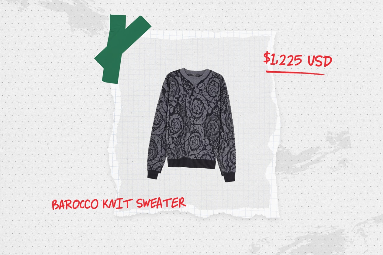 versace medusa biggie wishlist festive gifting barocco print bathrobe sneakers tote bag sweater