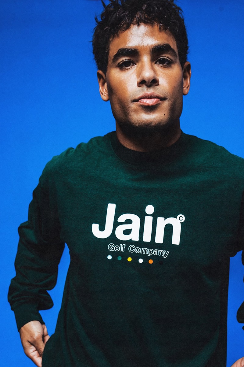 jain golf jaincore essentials collection men women t shirt long sleeve hoodie crop top white green black