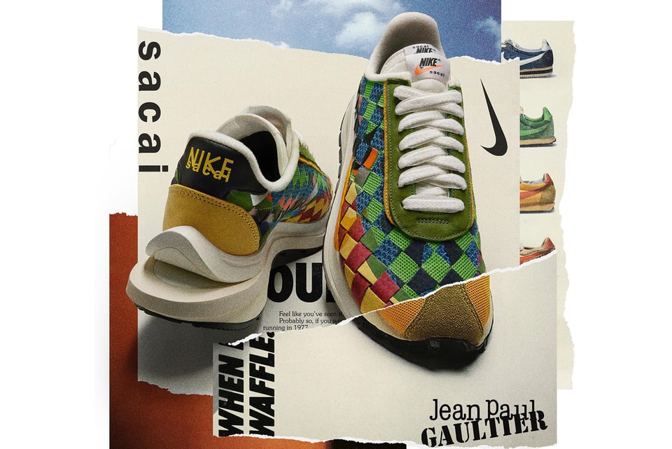 Poster Nain x Nike Sacai LD Waffle bleu