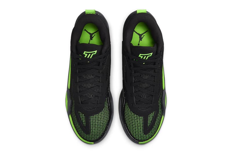 Jordan Tatum 1 "Green Strike" Has an Official Release Date black green strike anthracite november 2023 release info jordan brand jayson tatum boston celtics nba basketball shoe deuce michael jordan eastern conference DZ3324-003