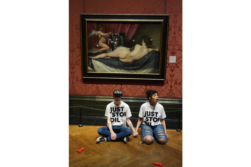 Just Stop Oil Hammers Diego Velázquez Painting London