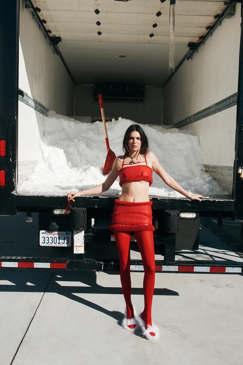 Kendall Jenner Fronts Jacquemus Holiday 2023 Collection Campaign "GUIRLANDE" gigi hadid kardashian simon porte chirstmas