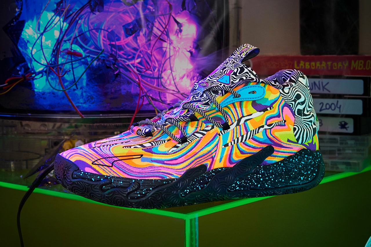 LaMelo Ball's PUMA MB.03 Surfaces in Fresh Cartoon Collaboration With 'Dexter's Laboratory' 379331-01 Release info omelette du fromage dee dee cartoon Network
