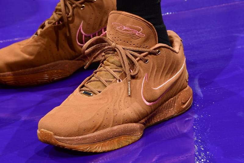 lebron james shoes tan