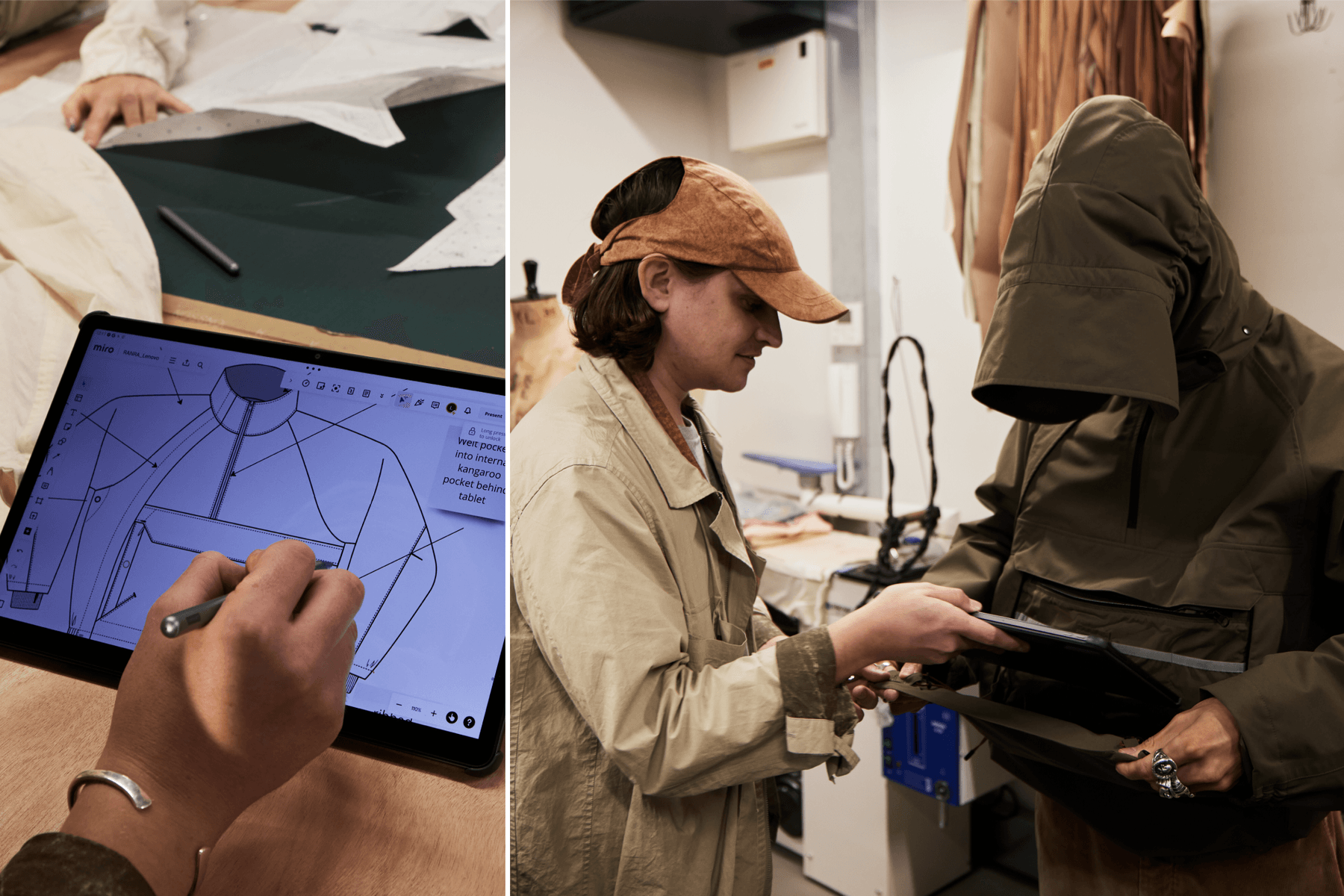 Lenovo Tab Wear Collection Gorpcore RANRA Kit Wan Studios Maium Technical Jackets Outerwear Luke Stevens Tablet