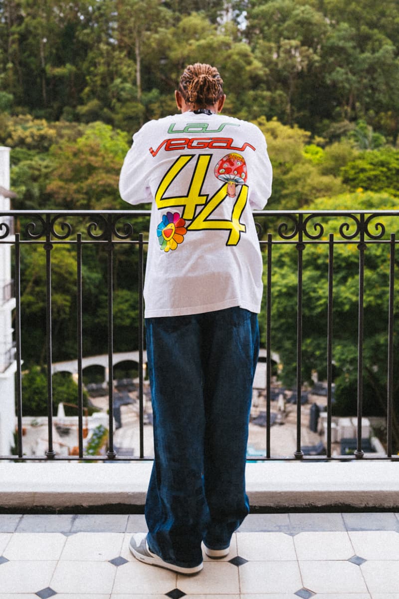 lewis hamilton takashi murakami las vegas grand prix collaboration capsule clothing collection +44 details launch preview