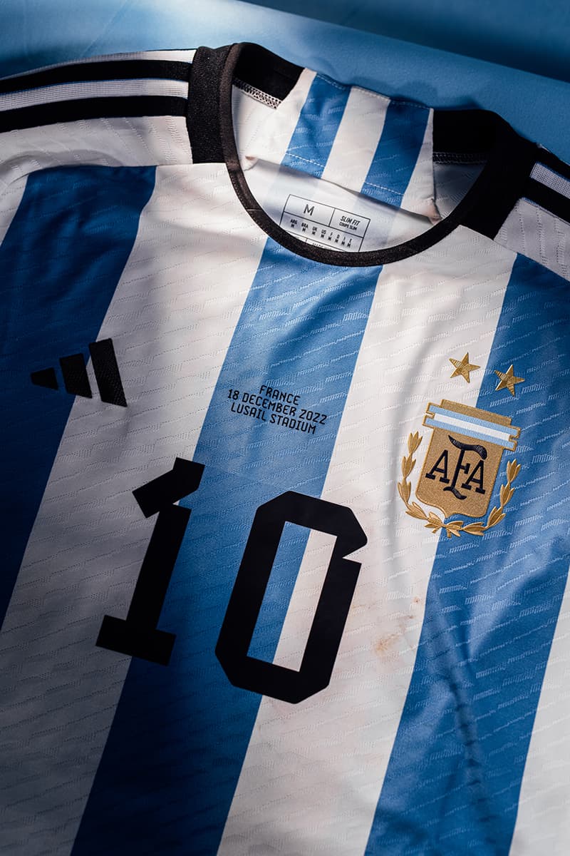 Sotheby's Auctions Lionel Messi 2022 FIFA World Cup-Worn Argentina Jerseys set of six match worn shirts memorabilia leo messi inter miami football valuable