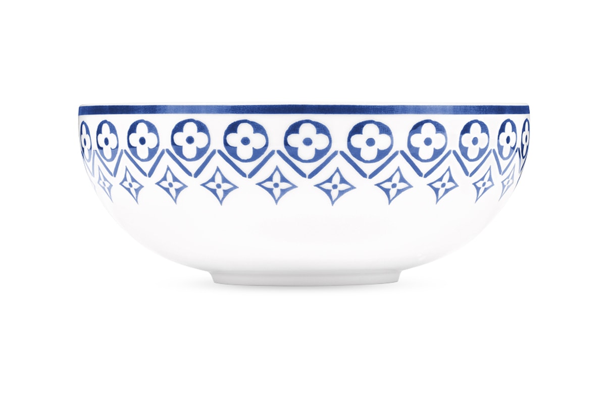 Louis Vuitton Porcelain Cup (gray logo/pattern on white)