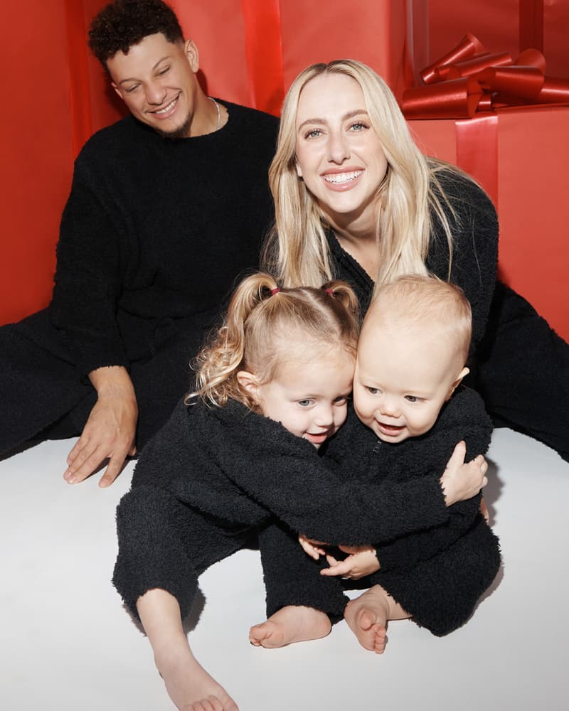 The Mahomes Family Stars in SKIMS' Holiday 2023 Campaign