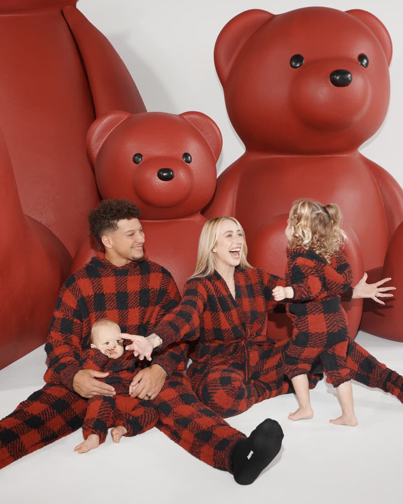 The Mahomes Family Stars in SKIMS' Holiday 2023 Campaign