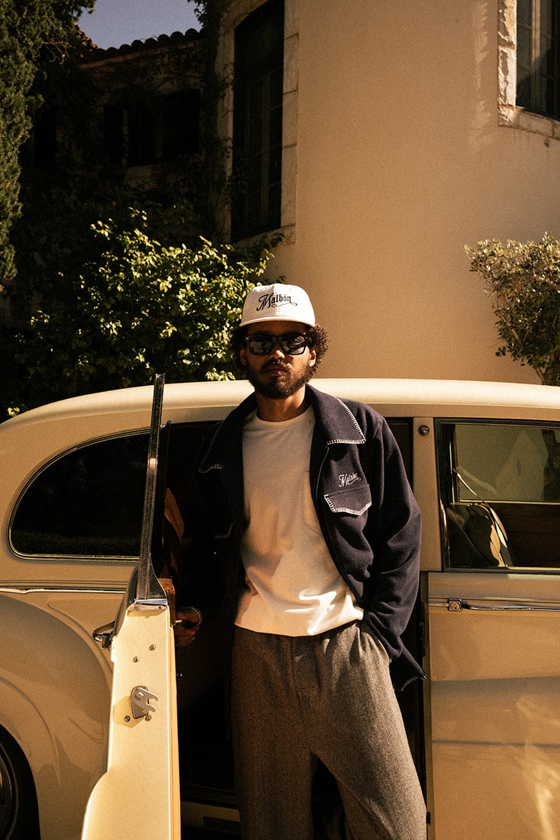 malbon golf fall winter 23 westward collection jacket hat hoodie polo crewneck shorts pants white black green navy