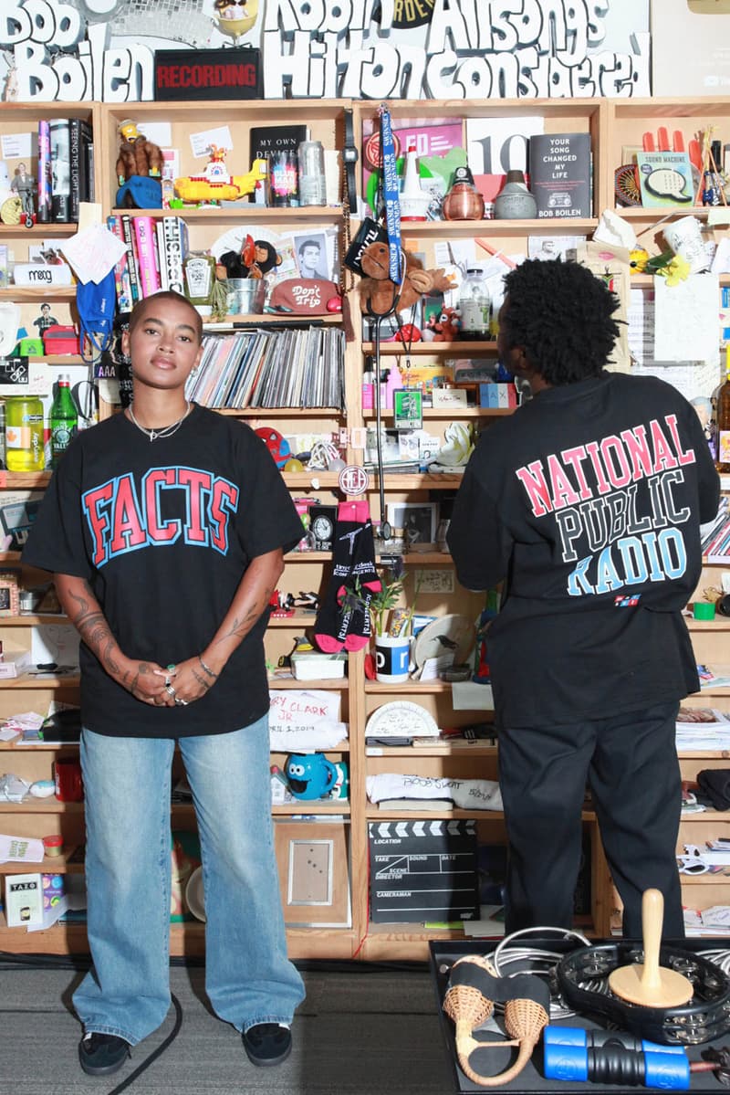 MARKET x NPR Are Serving Straight Facts in Their Collaborative Capsule tiny desk concert news chinatown market capsule collab purchase stage fact t shirt tee crewneck hoodie hat price release drop