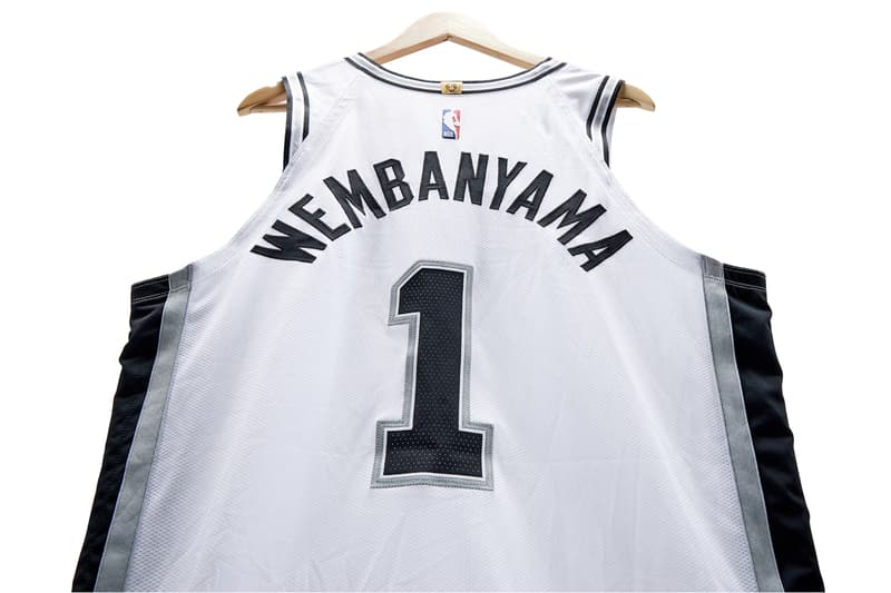 Victor Wembanyama's Rookie Debut Game Jersey Smashes Pre-Sale Estimates, Sells for $762,000 USD sotheby's auction nba basketball san antonio spurs french france