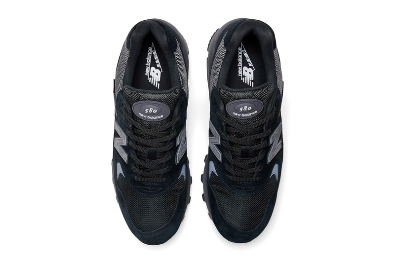 New Balance 580 GORE-TEX Arrives in a Sleek "Black Magnet" Iteration MT580RGR release info all black 2023 suede mesh sneakers