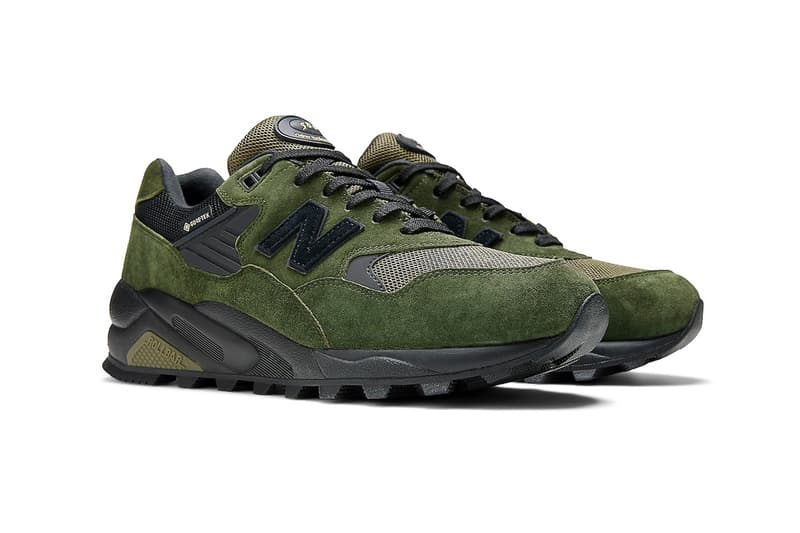 Official Look at New Balance 580 GORE-TEX "Kombu Green" MT580RBL black green army olive hiking ready trek winter ready shoes