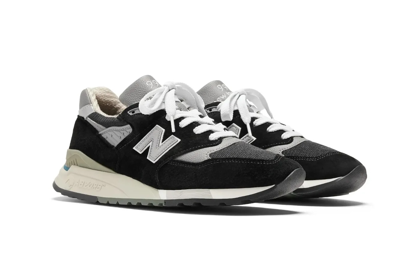 Made in USA New Balance 998 Arrives in a Sleek "Black" U998BL dad shoes chunky sneakers everyday