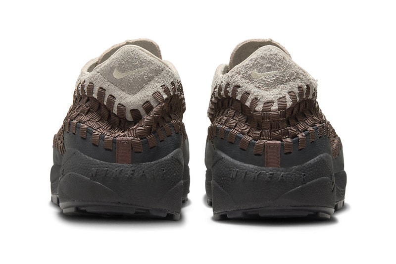 Official Look at Nike Air Footscape Woven "Phantom/Earth" FZ4340-100 release info spring 2024 swoosh shoe sneakers comfort suede