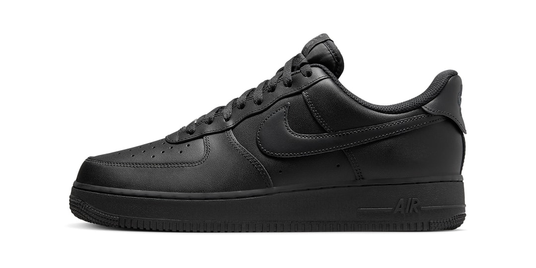 "Triple Black" Hits the Nike Air Force 1 Low EasyOn