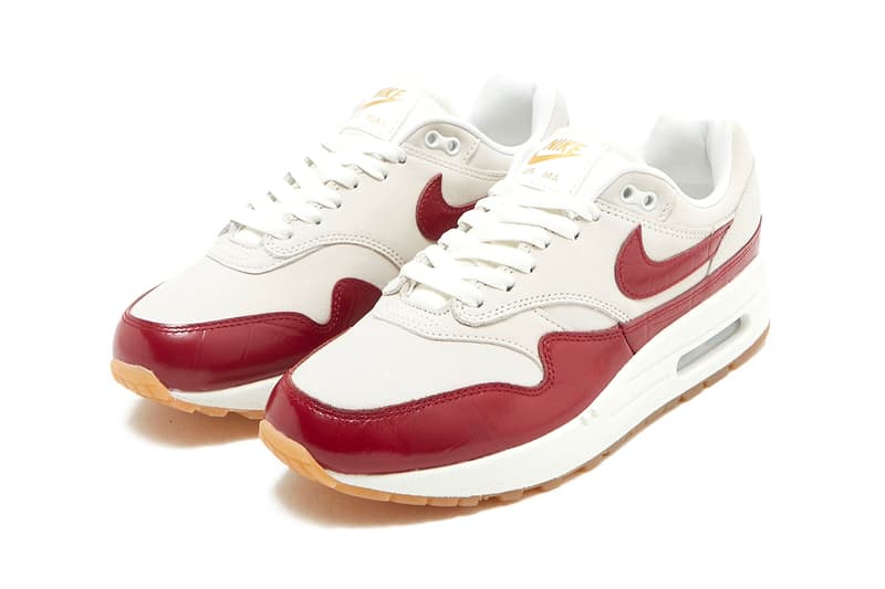 Nike Air Max 1 LX "Team Red" Lands in 2024 FJ3169-100 Sail/Team Red-Sail-Gum Light Brown release info spring 2024 swoosh