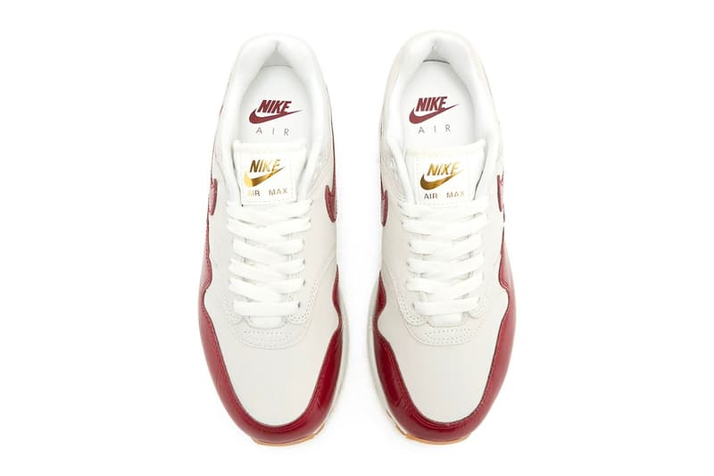 Nike Air Max 1 LX "Team Red" Lands in 2024 FJ3169-100 Sail/Team Red-Sail-Gum Light Brown release info spring 2024 swoosh