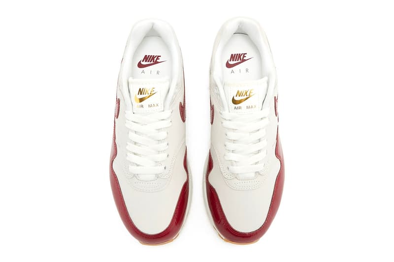 Nike Air Max 1 LX "Team Red" Lands in 2024 FJ3169-100 Sail/Team Red-Sail-Gum Light Brown release info spring 2024 swoosh