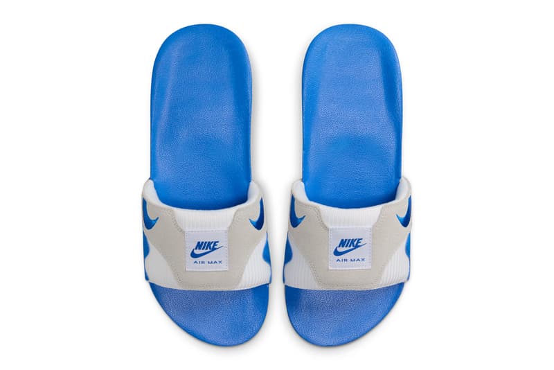 Nike Air Max 1 Slide OG "Royal" Has Surfaced FJ4007-100 White/Royal Blue-Black-Neutral Grey spring 2024