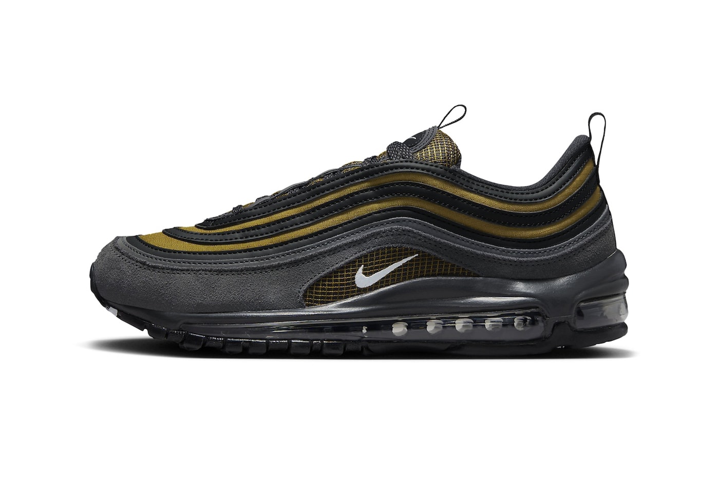 Nike Air Max 97 "Golden Beige" FB9619-200 Release Info Golden Beige/Anthracite-White december 2023 suede mesh leather sports shoes sneakers classic 